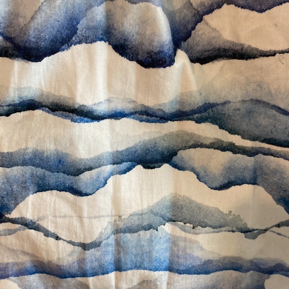 Ottod’ame made in Italy - Painterly blue and white cotton skirt - Picture 2 of 7